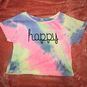 Tie dye crop top
